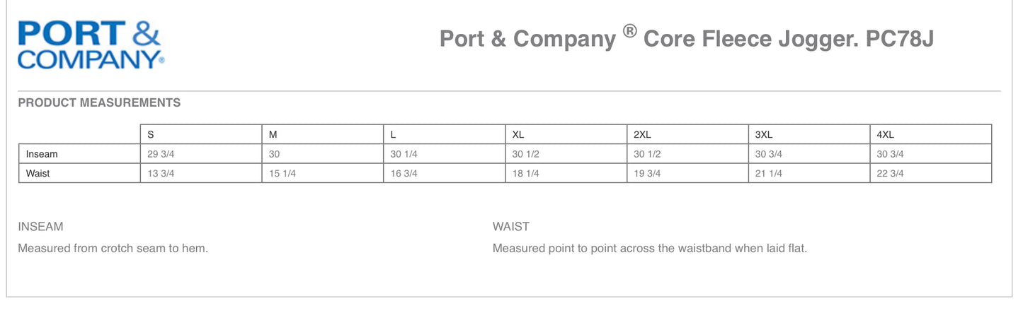 Adult Port & Company Joggers