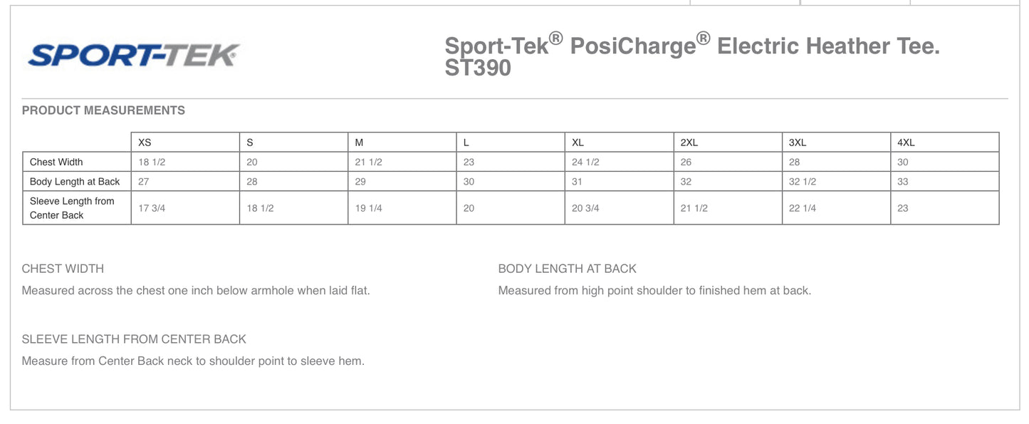 Adult Sport Tek PosiCharge Tee: Design 2