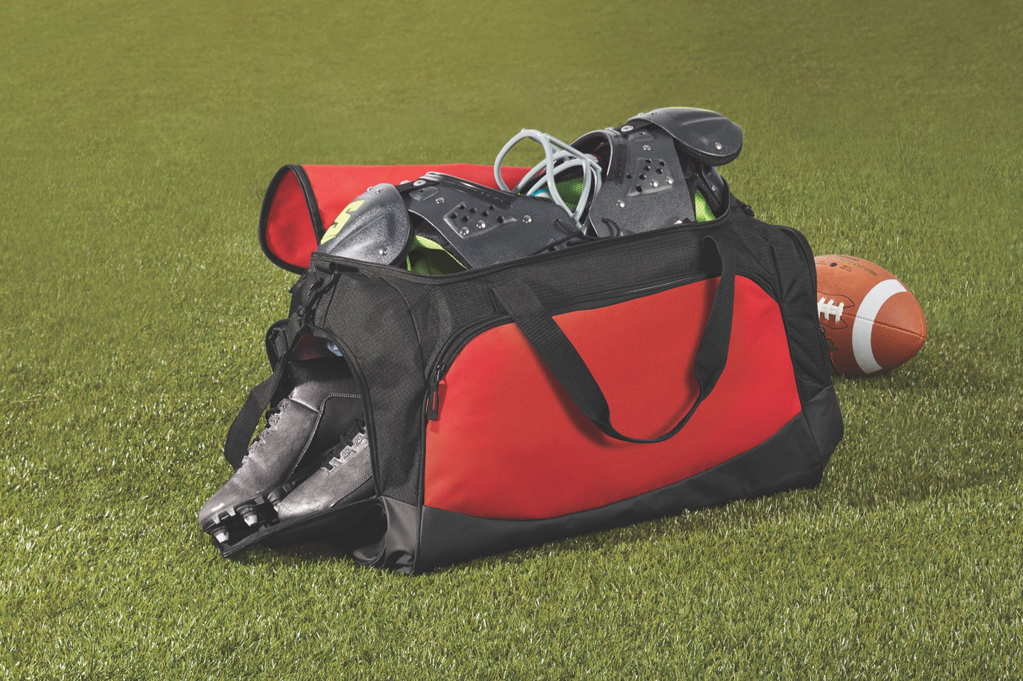 Port Authority Large Active Duffel: Black & Royal