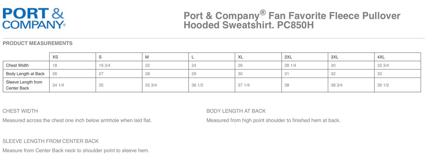 Adult Port & Co Unisex Fleece Hoodie: Design 4