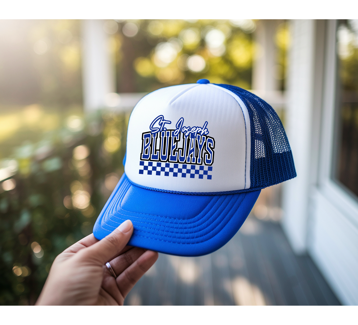 Royal Otto Trucker Hat: Bluejays