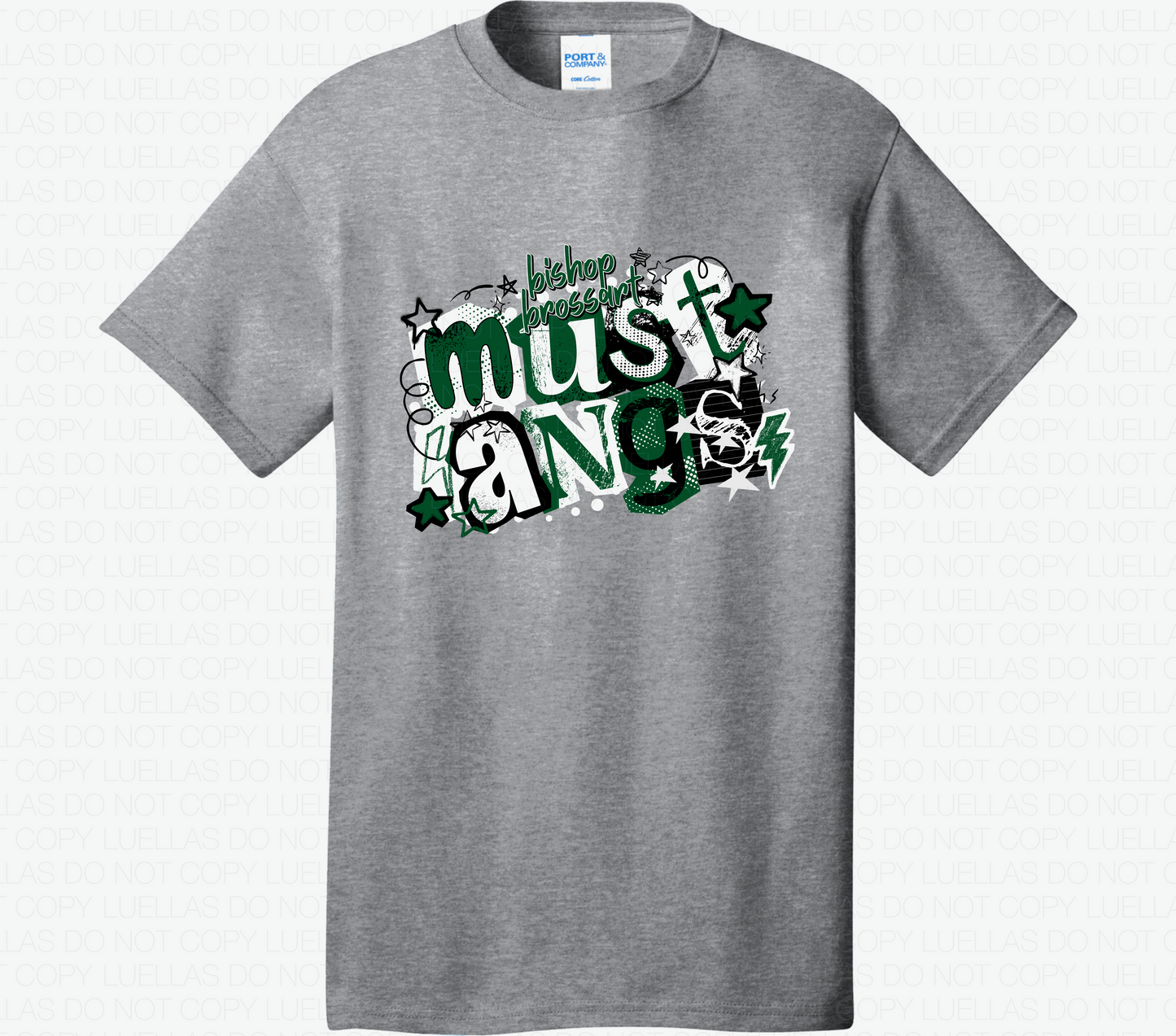 YOUTH Port & Co T-Shirt: Mustangs
