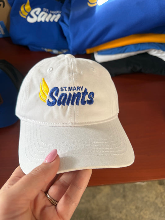 White Unstructured Hat