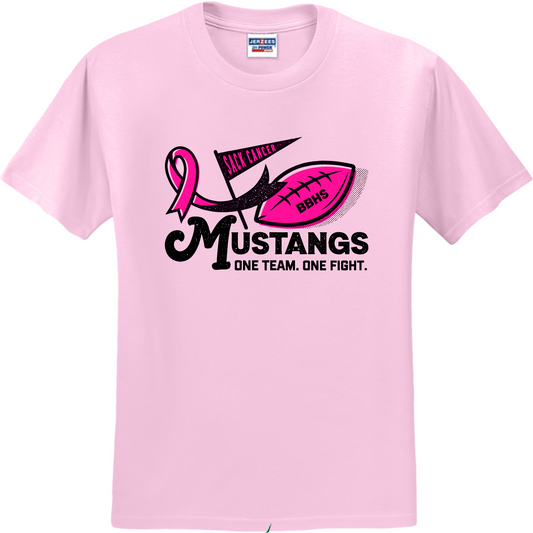 Mustangs Sack Cancer T-Shirt