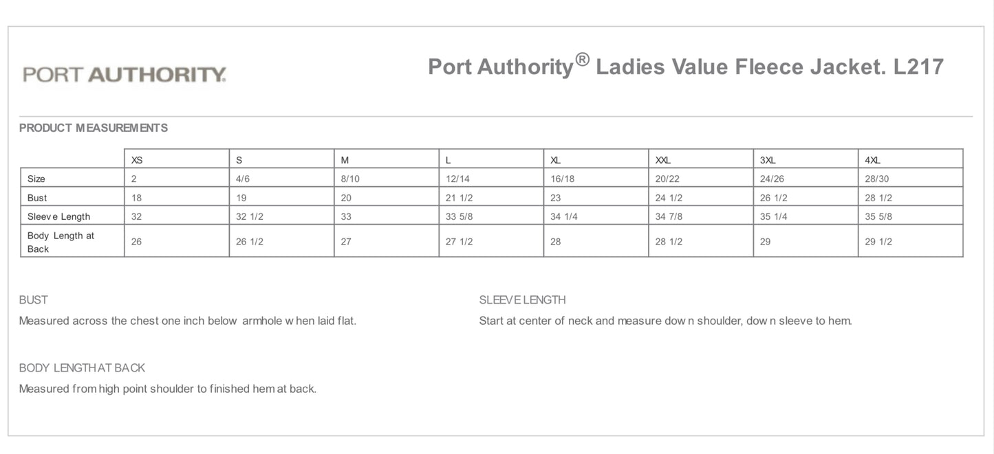 Ladies Port Authority Value Fleece