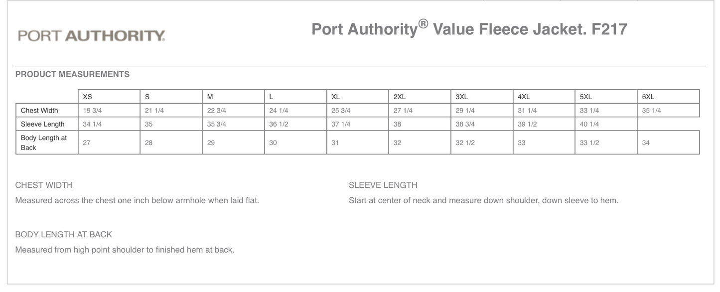 Adult Port Authority Value Fleece
