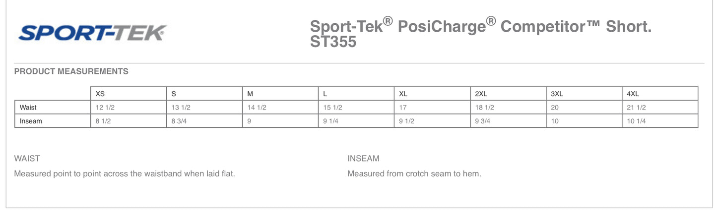 Adult Sport Tek PosiCharge Short