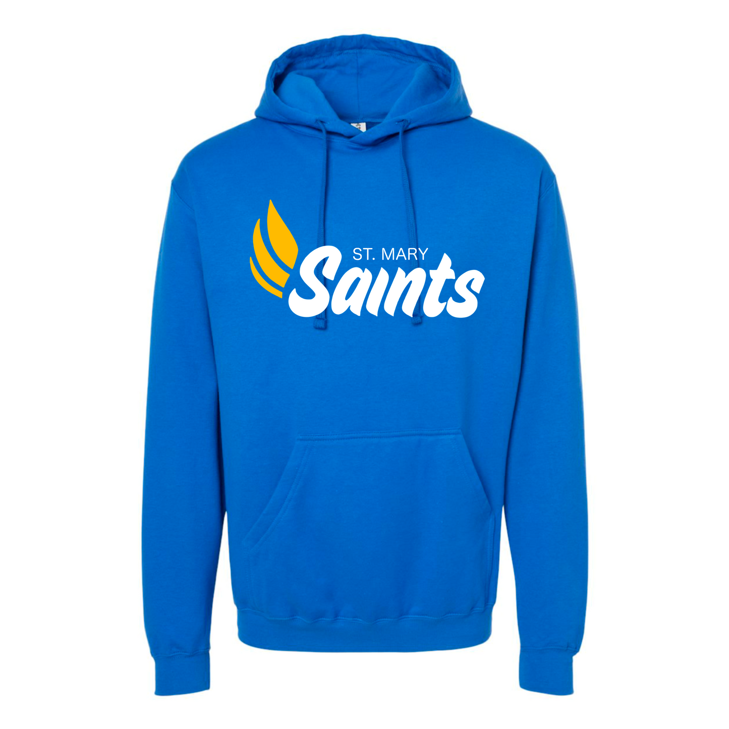 Adult Port & Co Unisex Fleece Hoodie: Saints Logo