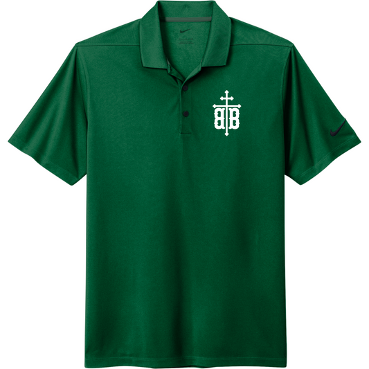 Adult Nike Dri-Fit Vertical Mesh Polo: Crest Logo