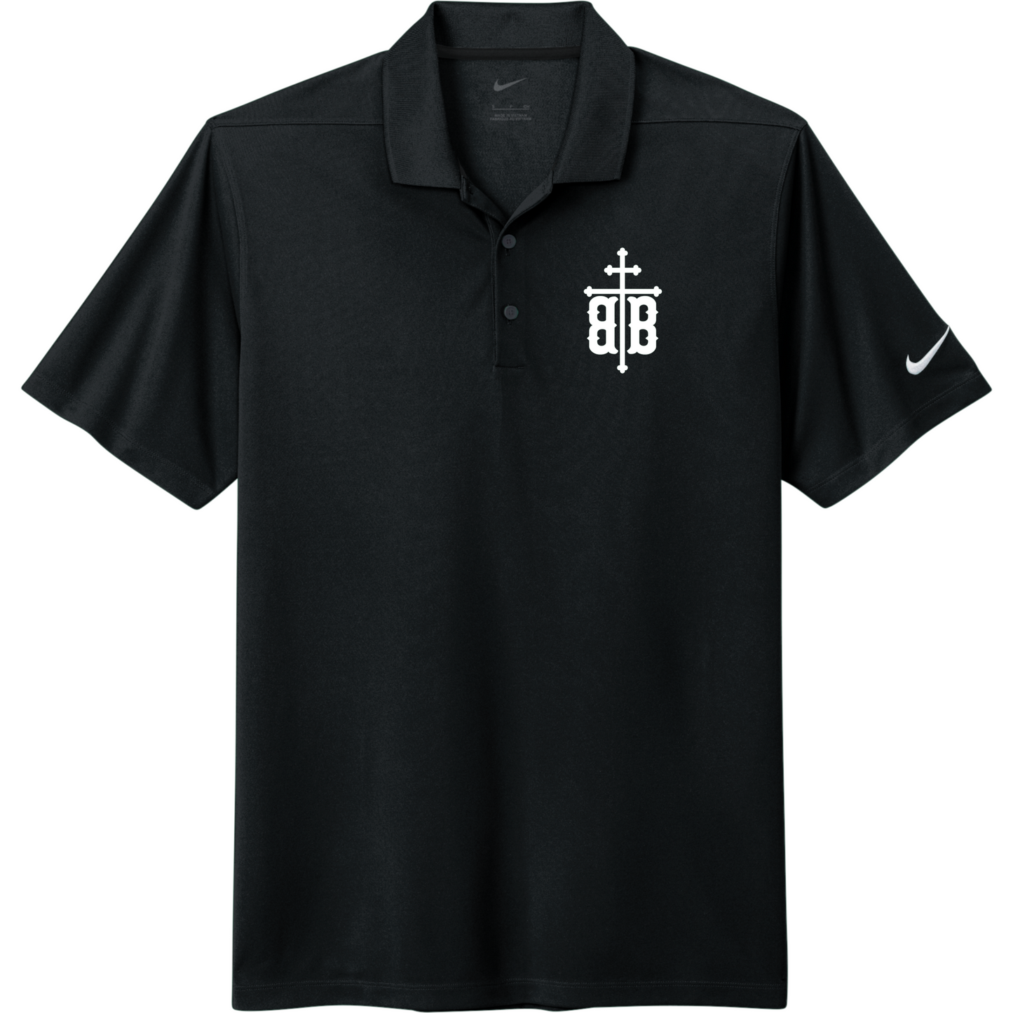 TALL Nike Dri-Fit Vertical Mesh Polo: Crest Logo