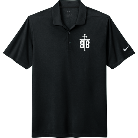 TALL Nike Dri-Fit Vertical Mesh Polo: Crest Logo