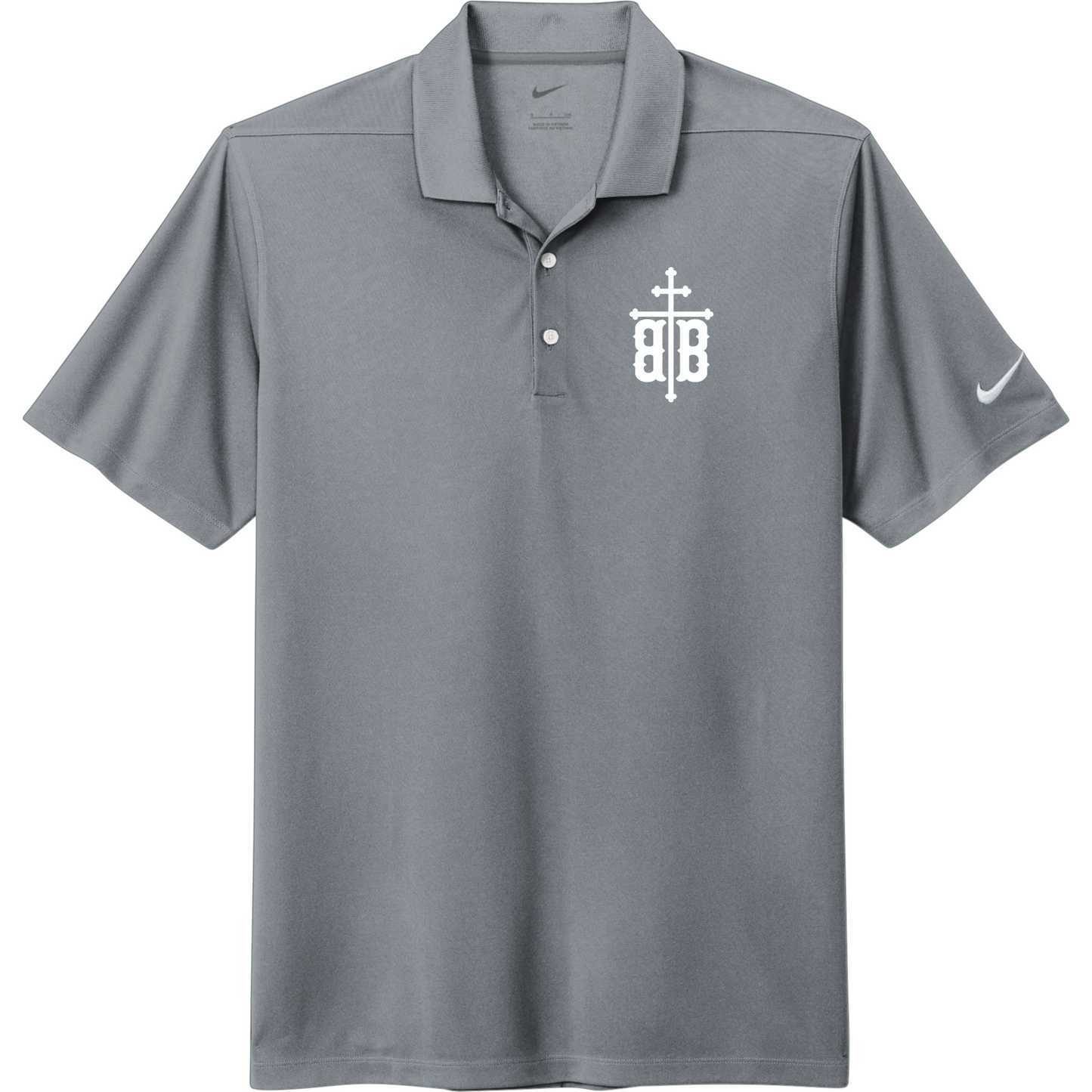 Adult Nike Dri-Fit Vertical Mesh Polo: Crest Logo