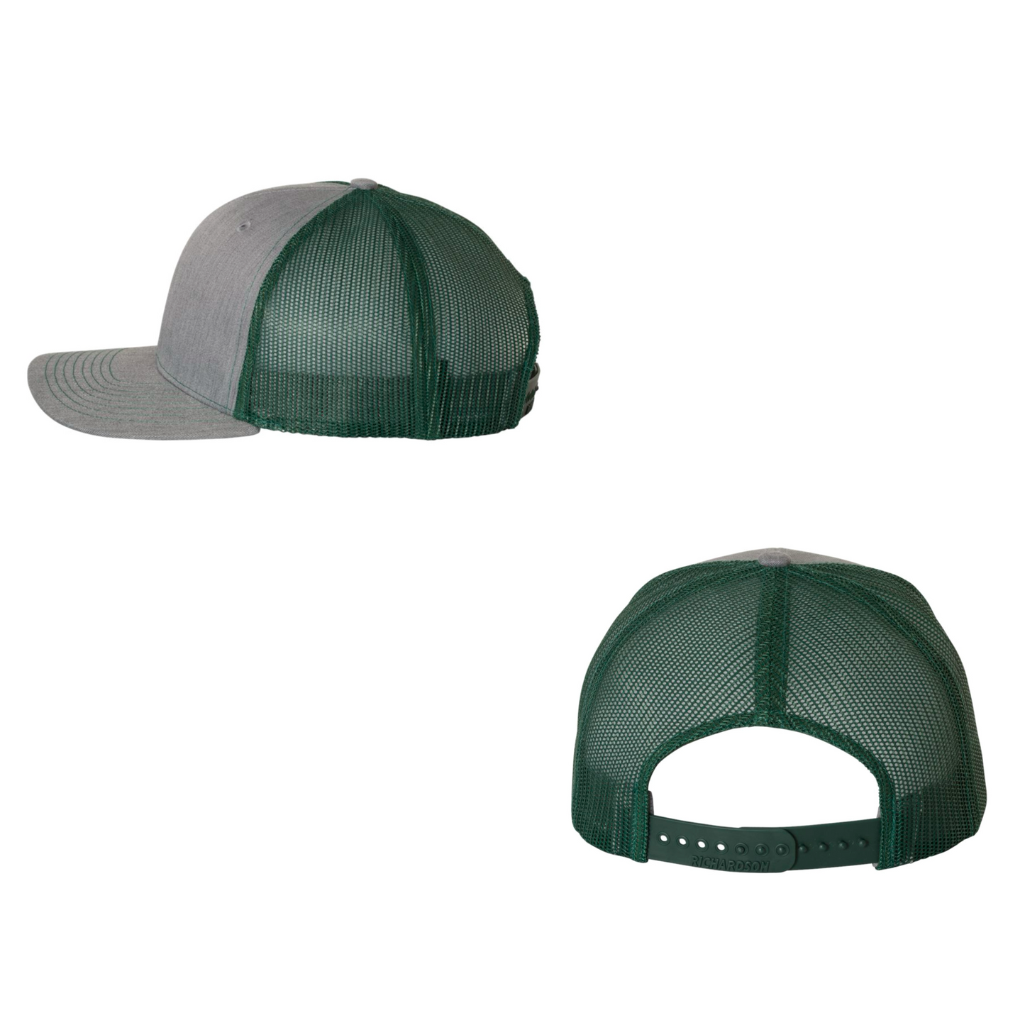 Leather Patch Richardson 112 Grey & Green Hat