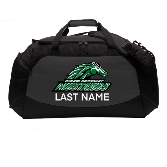 Port Authority Large Active Duffel: Black & Grey