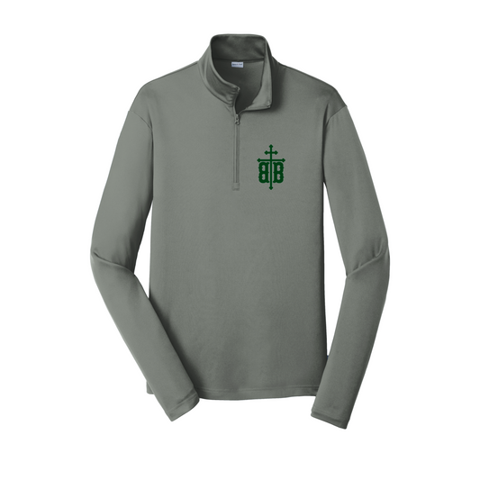 Adult Grey Sport Tek Posi-Charge 1/4 Zip Pullover