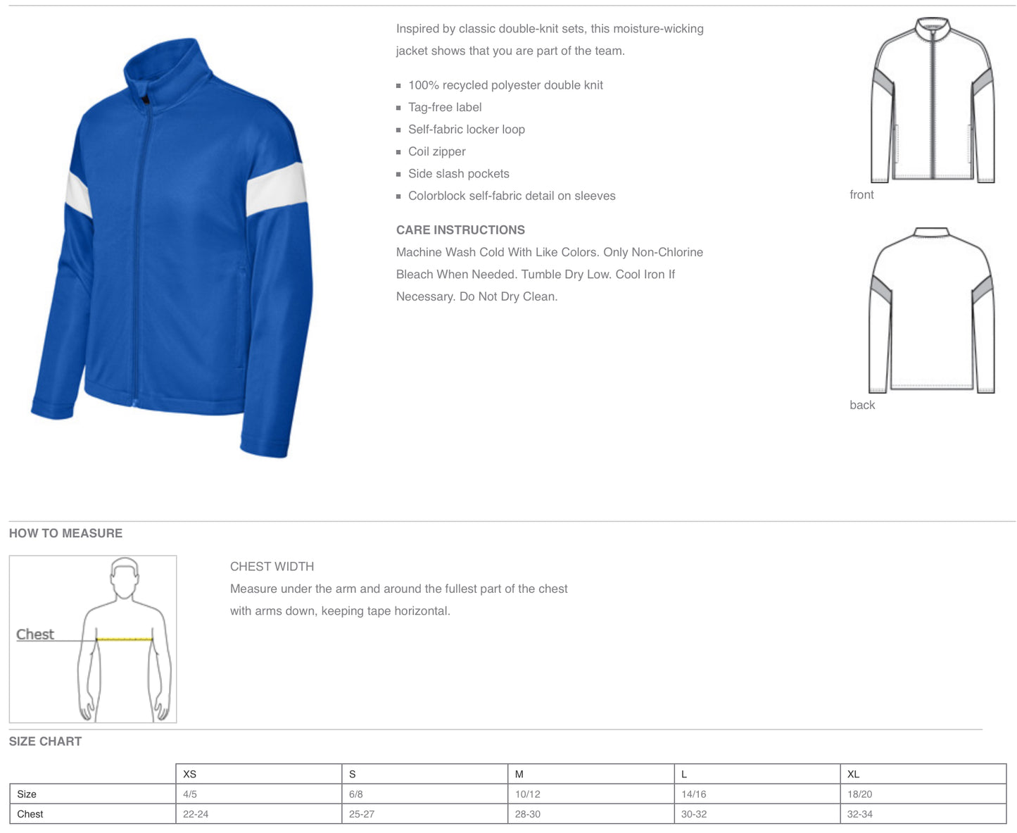 Youth Cheer Warmup Set