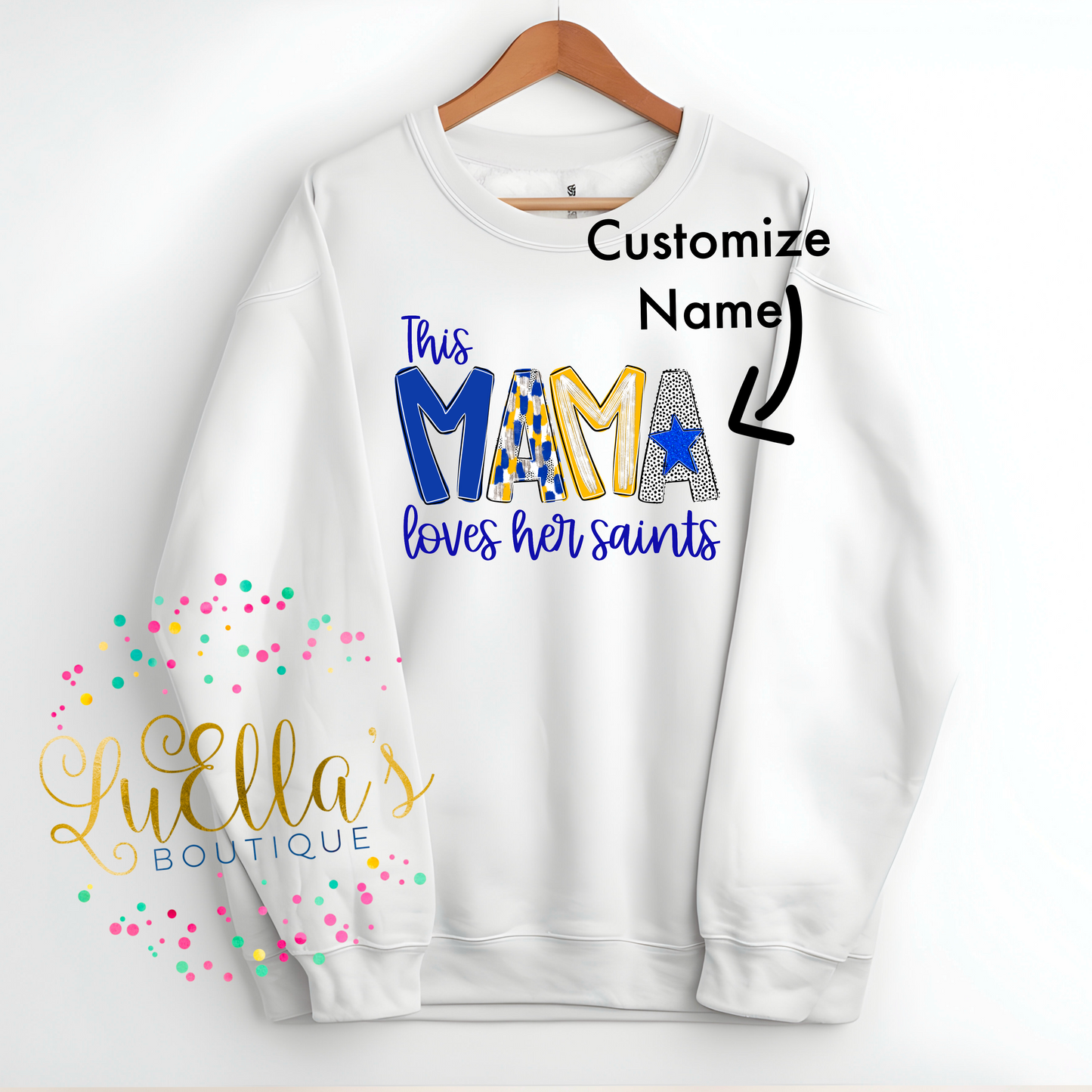Adult Custom Name Crewneck Sweatshirt