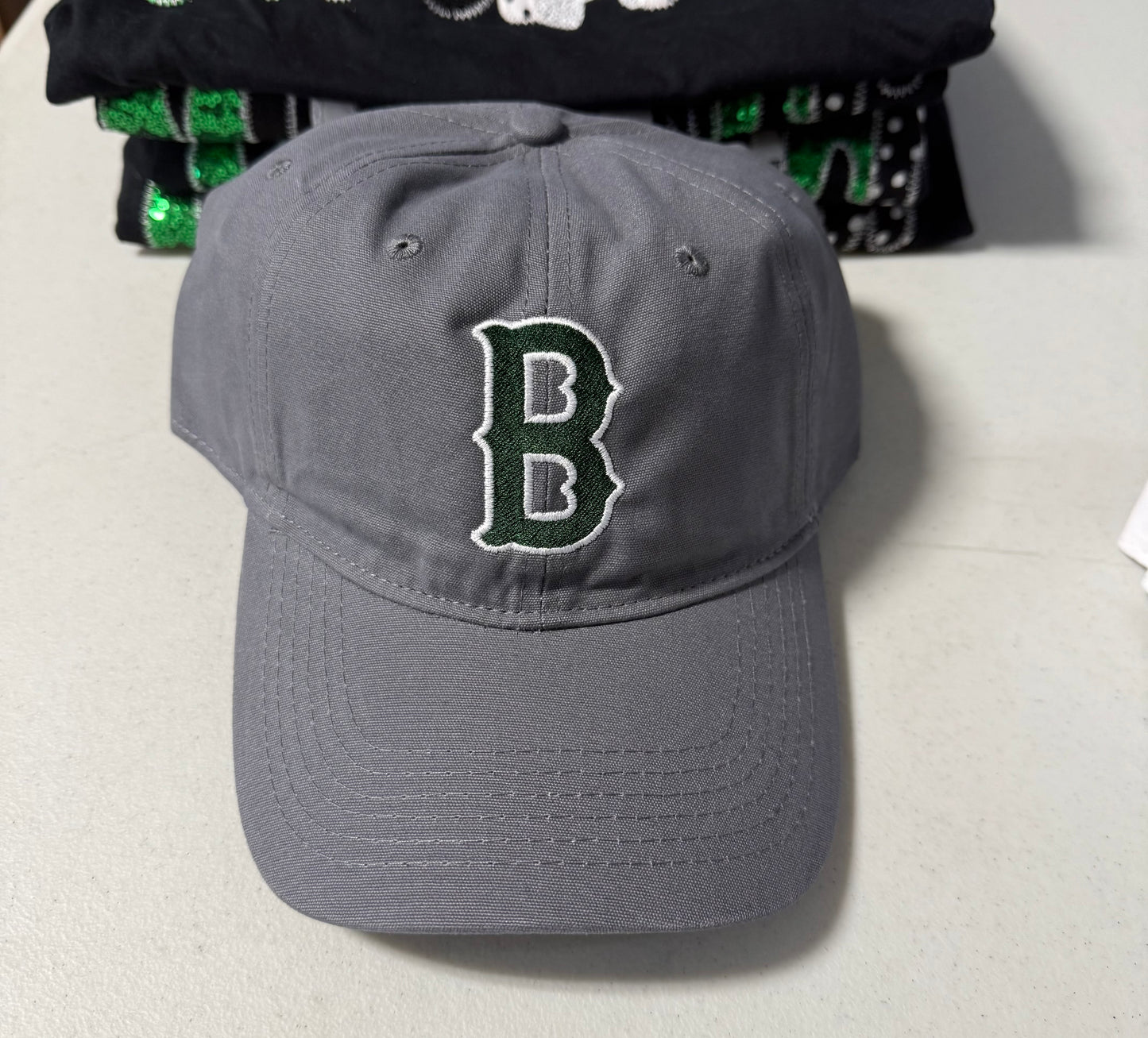 Charcoal Gray Unstructured Hat