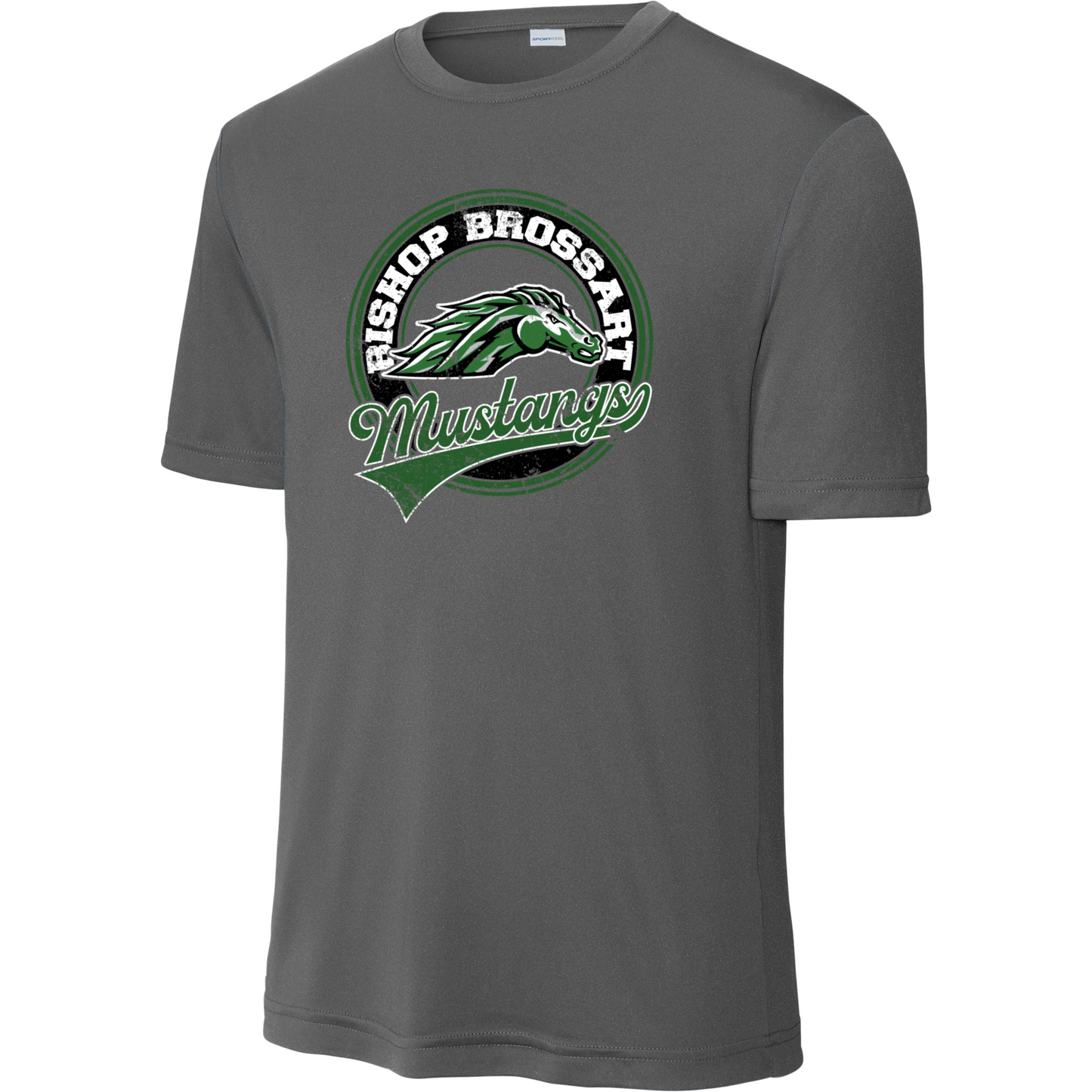 Adult Grey Sport Tek PosiCharge Tee Design 2