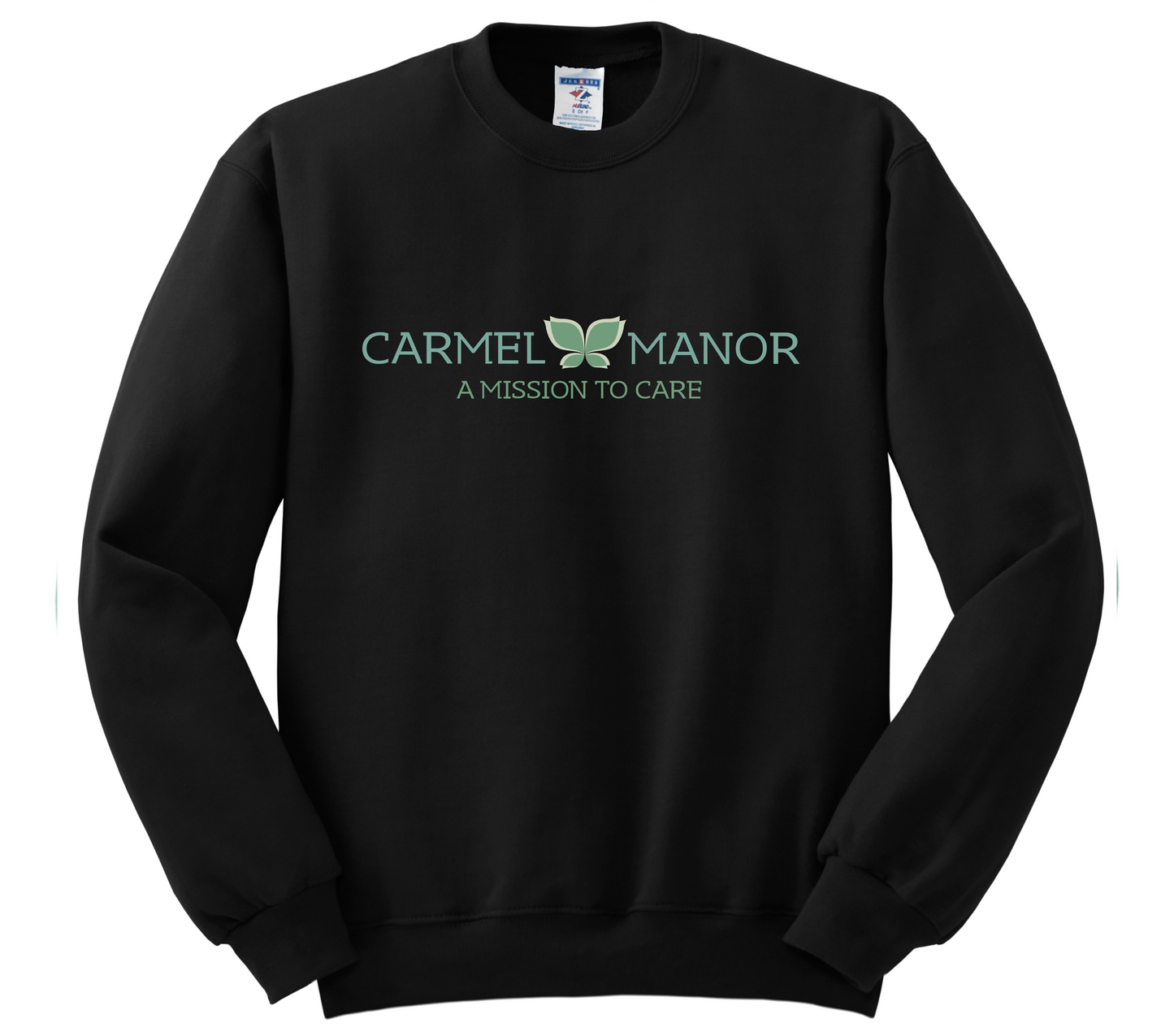 Adult Port & Co Crewneck Sweatshirt: Black