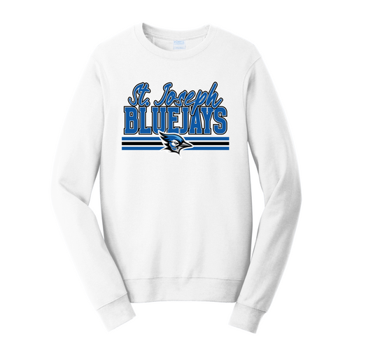 Adult Unisex Fleece Crewneck Sweatshirt: Design 2