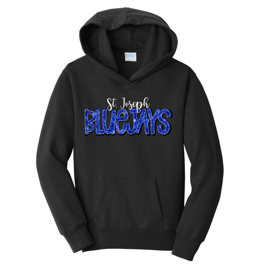 Youth Hooded Sweatshirt: Design 4