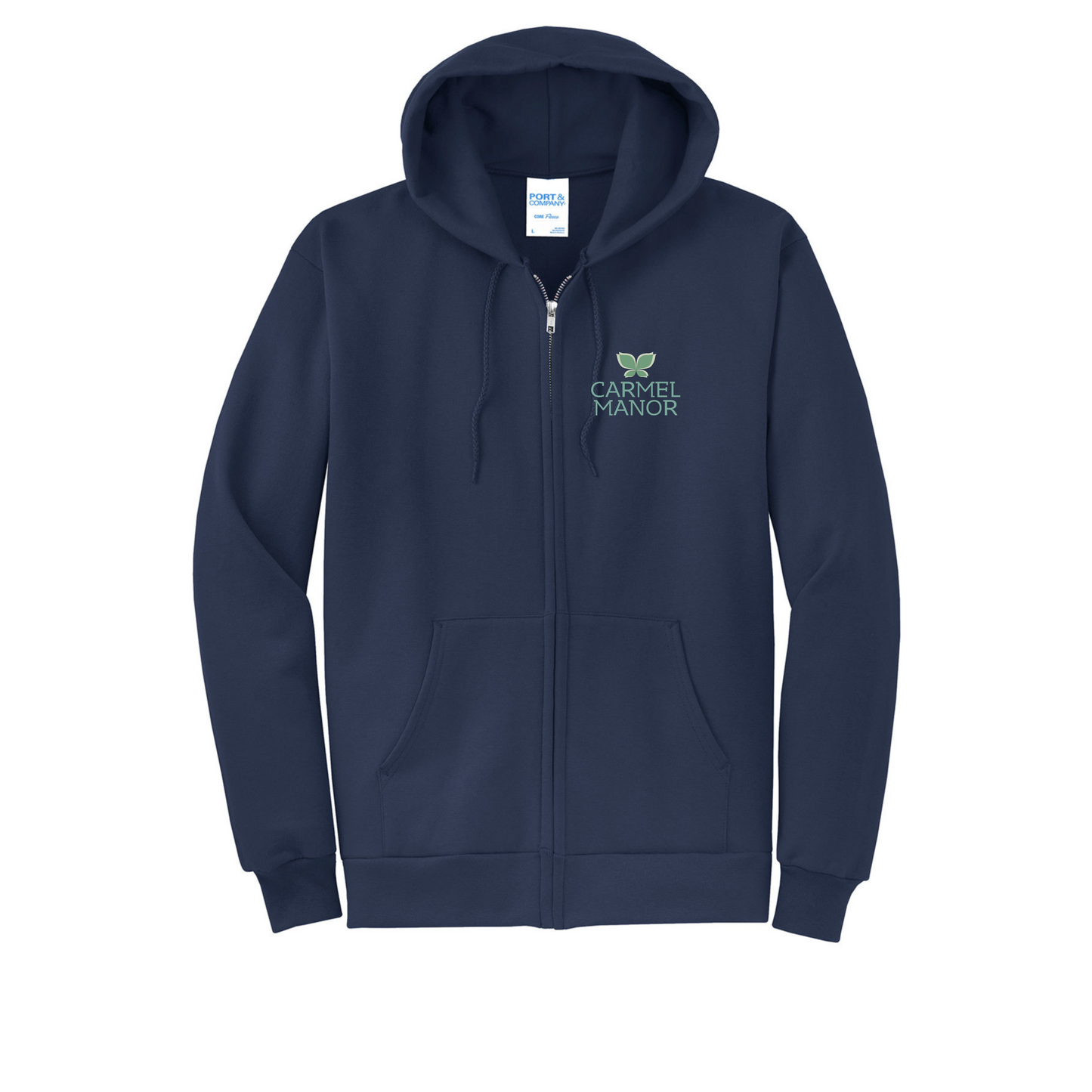 Adult Fleece Port & Co Full Zip Sweatshirt