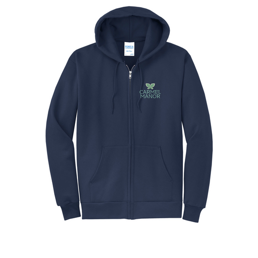 Adult Fleece Port & Co Full Zip Sweatshirt