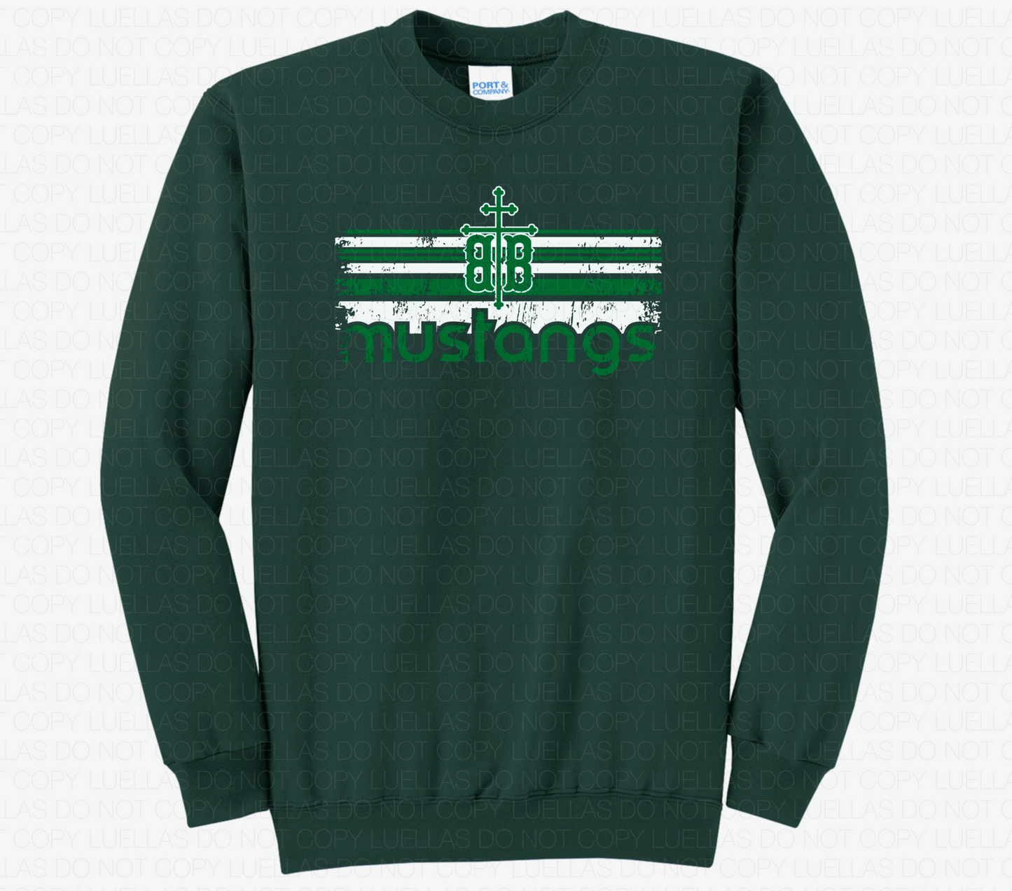 Adult Unisex Fleece Crewneck Sweatshirt: Design 4