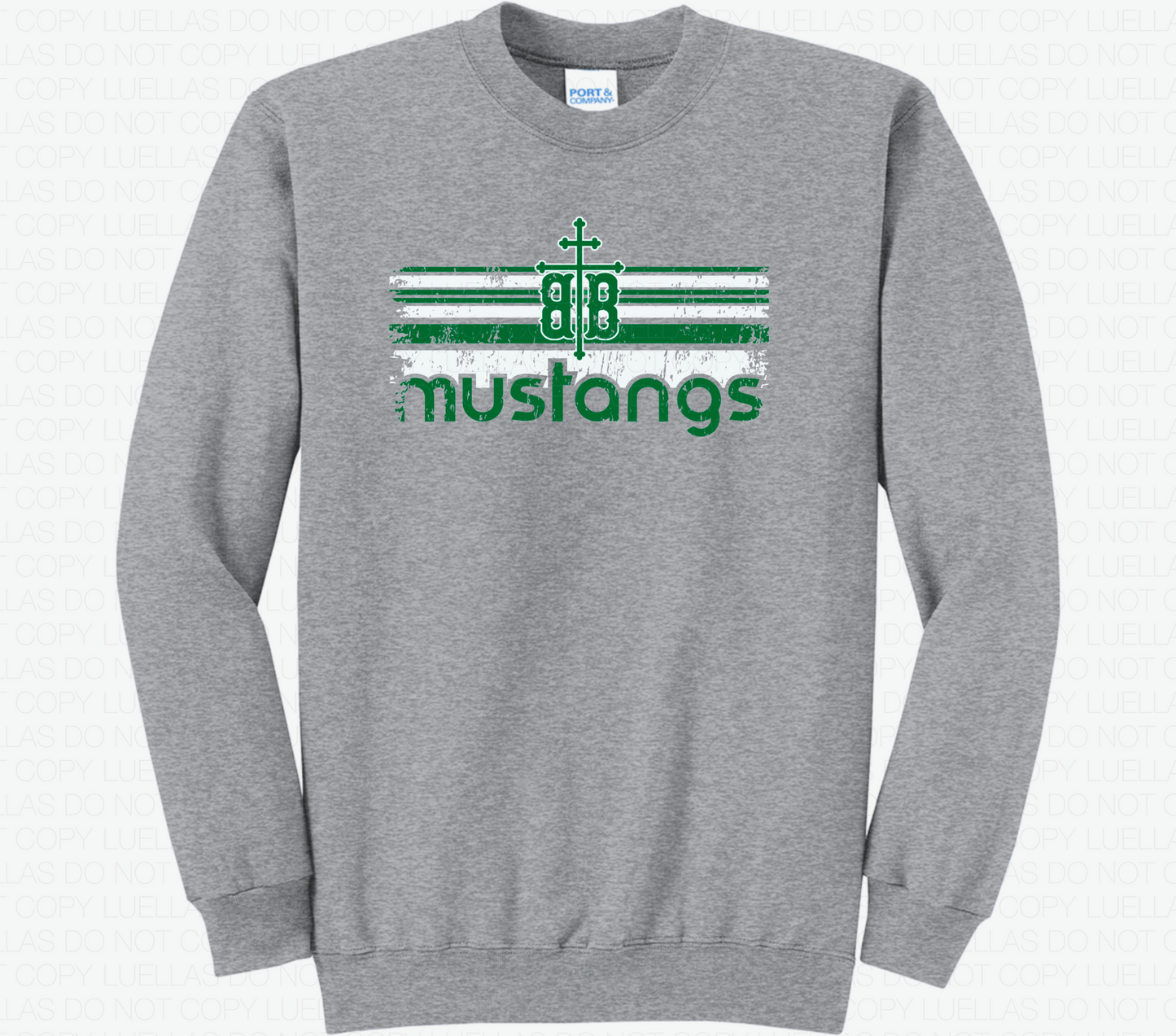 Adult Unisex Fleece Crewneck Sweatshirt: Design 4
