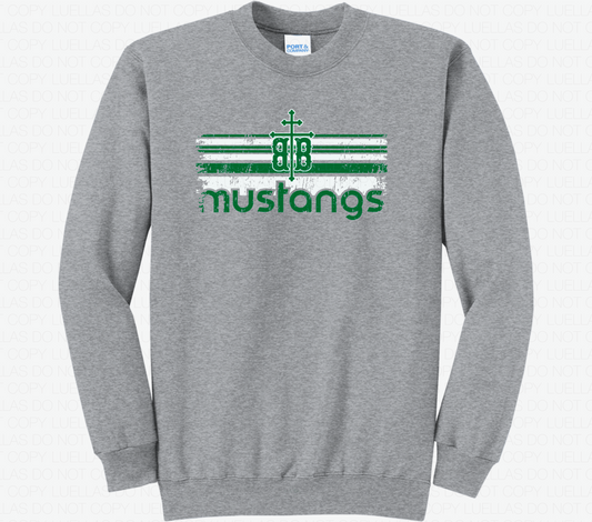 Adult Unisex Fleece Crewneck Sweatshirt: Design 4