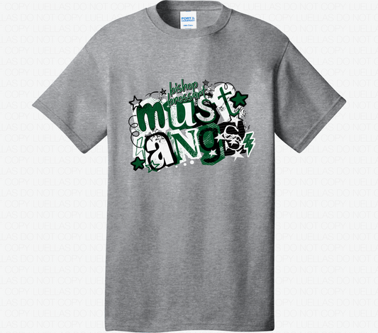 YOUTH Port & Co T-Shirt: Mustangs