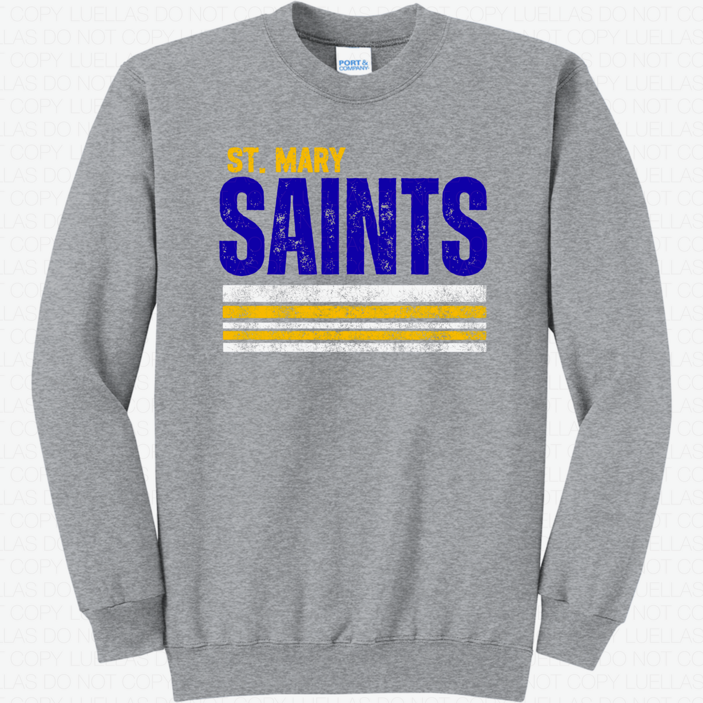 Adult Port & Co Crewneck Sweatshirt: Design 2